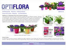 Tablet Screenshot of optiflora.com